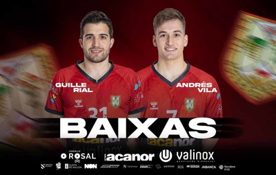 Andrs Vila y Guille Rial, bajas en el nuevo Acanor Novs Valinox