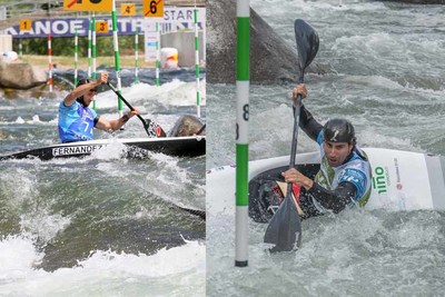 Os Teixugos Lus Fernndez e Manuel Ochoa na Copa do Mundo de Sllom en Tacen