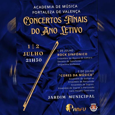 Concertos da Academia de Msica Fortaleza de Valena no Jardim  Municipal
