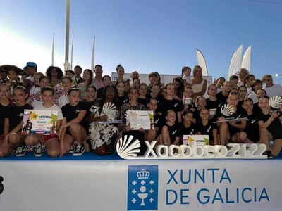 Las bailarinas del grupo -Dansa- de A Guarda consiguen tres premios en el concurso gallego de danza -Prequestrelas-
