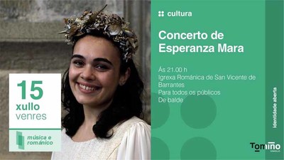 Esperanza Mara actuar na Igrexa de San Vicente de Barrantes dentro do ciclo -Msica e Romnico-