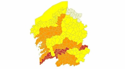 Alerta Naranja en todo el Baixo Mio debido a las altas temperaturas 
