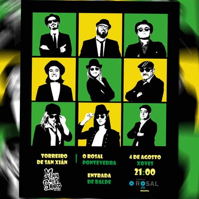 A orquesta -Man de Santo- encher  o Rosal de ritmos ska-jazz o 4 de agosto