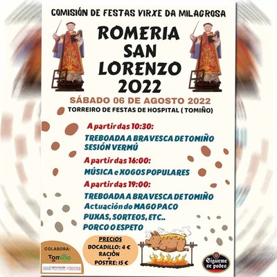 A parroquia de Hospital acolle a Romera de San Lorenzo o 6 de agosto