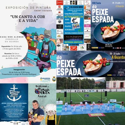 A Guarda termina el mes de julio con msica, gastronoma, deporte y talento creativo