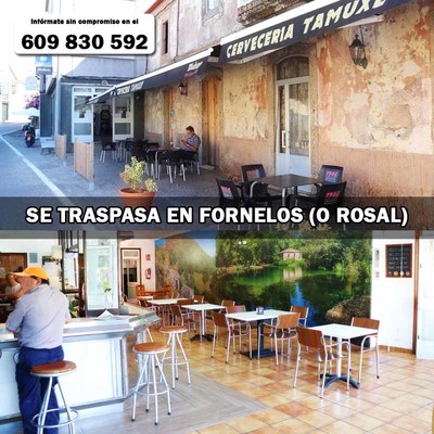 Se traspasa Cervecera Tamuxe en Fornelos - O Rosal