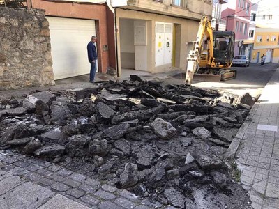 O concello da Guarda inicia as obras de humanizacin da Ra Manuel Rodrguez Sinde