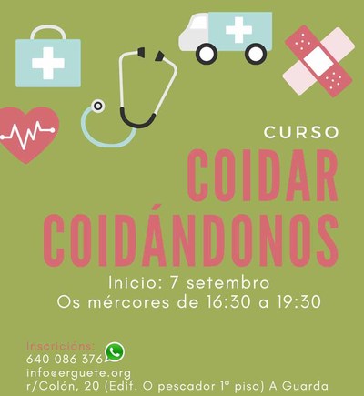 Aberto o prazo de inscricin para participar no  Curso -Coidar Coidndonos-
