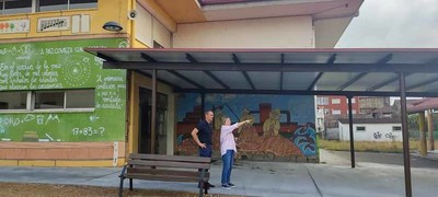 O Concello de Tui realizou as obras para dotar de patio cuberto ao CEIP n2