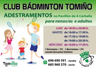 Inicio de los entrenamientos del Club Bdminton Tomio