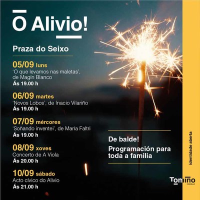 Tomio celebra as sas Festas do Alivio cunha programacin de balde e para toda a familia   