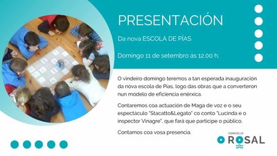O Concello do Rosal inaugura con toda a vecianza a rehabilitada Escola Unitaria de Pas