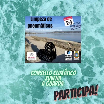 O Consello Climtico Asesor Xuvenil da Guarda organiza unha recollida de pneumticos no Ro Mio