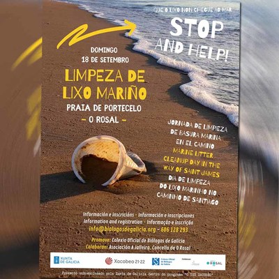 O Rosal nese para que o lixo non chegue ao mar