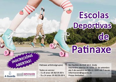 A Guarda abre as inscricins para as Escolas Deportivas de Patinaxe