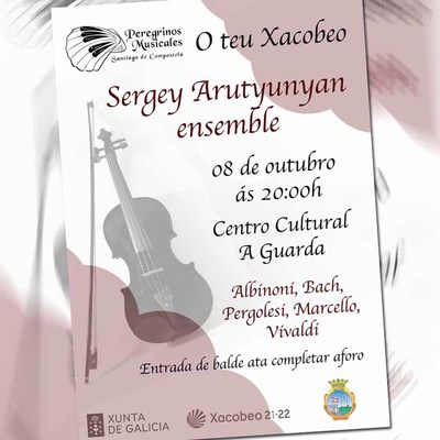 Concerto de Sergey Arutyunyan ensemble o sbado 8 de outubro na Guarda