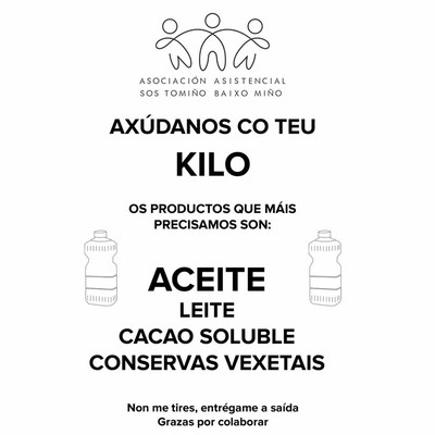 Recogida de alimentos en el Supermercado DIA de Tomio