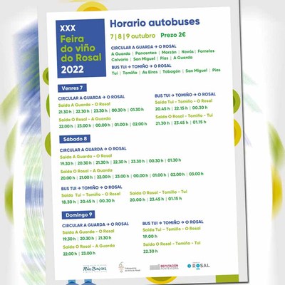 O Concello pon en marcha un servizo de autobs para a Feira do Vio do Rosal