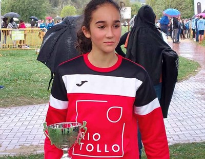 Paula Rocha Bautista de Atletismo Trega vence en el 68 Cross Internacional de Zornotza