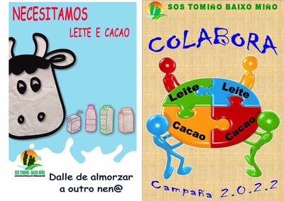 Colegios del Baixo Mio se suman a la solidaridad