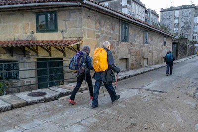 Mis de 2.900 peregrinos elixiron Tui para comezar o Camio de Santiago en outubro
