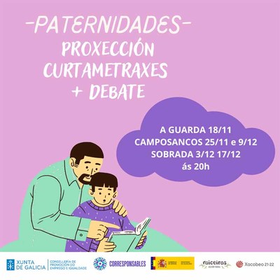 La Asociacin Raiceiras organiza varias sesiones de cortometrajes y debate sobre paternidades en el Baixo Mio