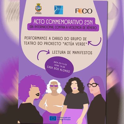 Continan en A Guarda las actividades para conmemorar el 25N