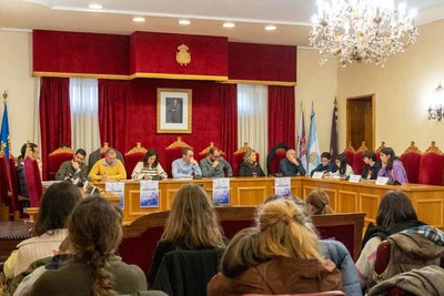Los nios y nias alzan su voz contra la violencia de gnero en el pleno infantil de Tui