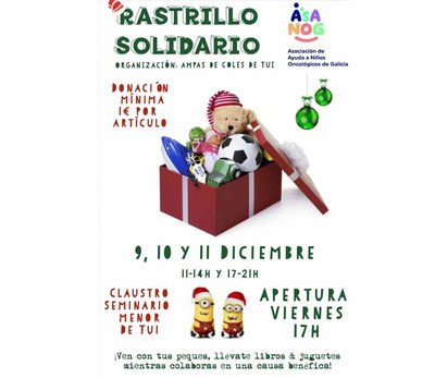As ANPAS de Tui organizan por terceiro ano o Gran Rastrillo Solidario a favor de Asanog - Asociacin de Ayuda a Nios Oncolgicos de Galicia