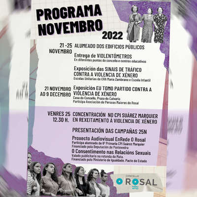 Una marea morada de actividades para seguir revolucionando mentes en O Rosal