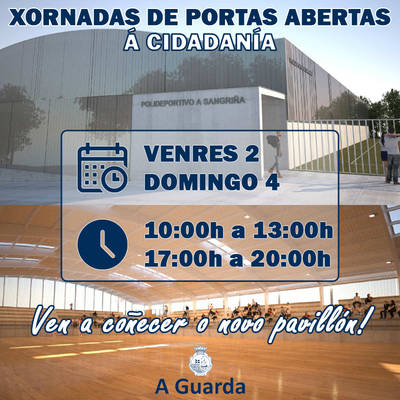 Jornadas de puertas abiertas en el nuevo Pabelln Deportivo Municipal de A Sangria