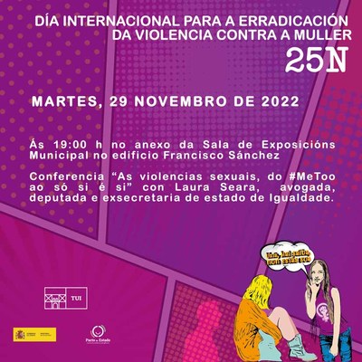 Laura Seara ofrece hoxe en Tui a conferencia -As violencias sexuais, do #MeToo ao s si  si-
