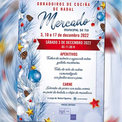 El Mercado Municipal de Tui acoge Talleres de Cocina de Navidad