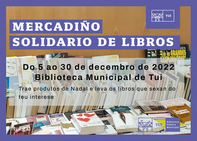 Abre el Mercadillo Solidario de Libros en la Biblioteca Municipal de Tui