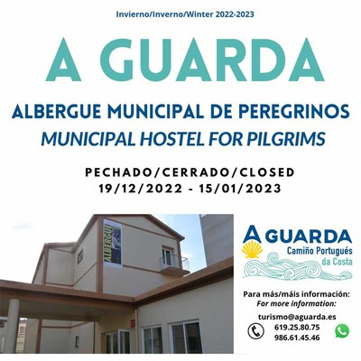 El albergue municipal de A Guarda cierra temporalmente