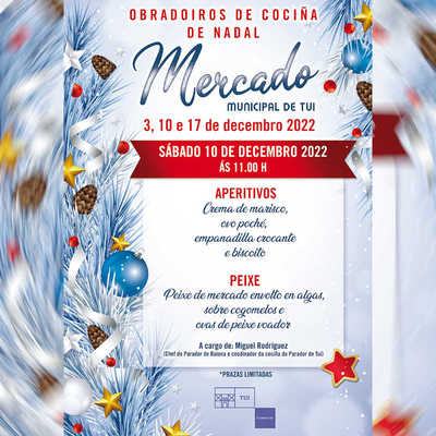El chef Miguel Rodrguez participa este sbado en los Talleres de Cocina de Navidad de Tui