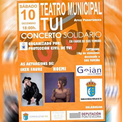 Este sbado celbrase o II Concerto Solidario de Proteccin Civil en favor de SOS Tomio Baixo Mio