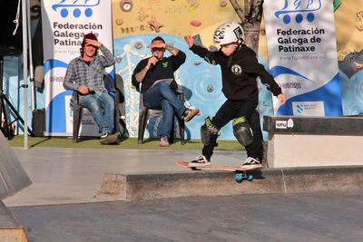 El joven skater guards Jorge Garca se estrena en las competiciones con un segundo puesto