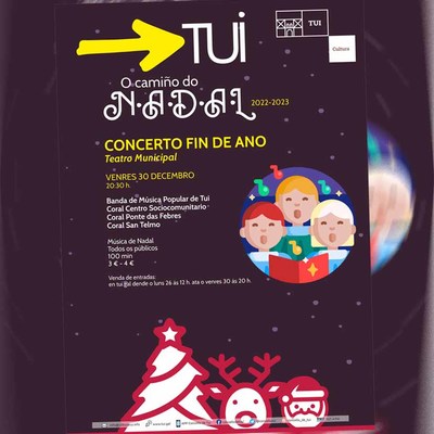 Catro agrupacins tudenses protagonizan este venres 30 o concerto de Fin de Ano