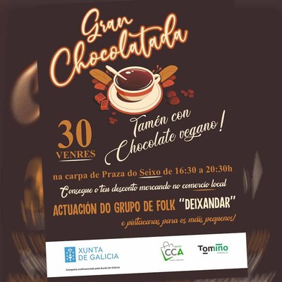 Tomio preprase para a gran chocolatada