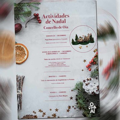 Los Reyes Magos llegan a Oia para participar en la tradicional cabalgata por los barrios y parroquias
