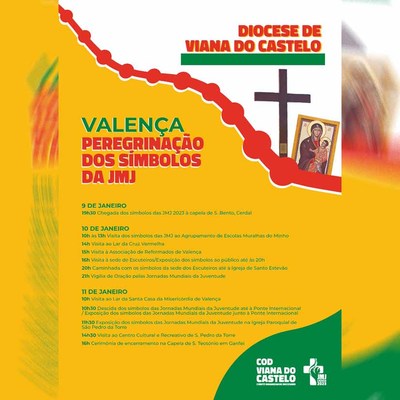 Valena Acolhe os Smbolos das Jornadas Mundiais da Juventude 