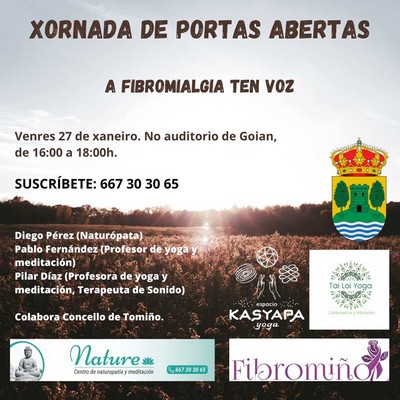 Fibromio y centros de meditacin organizan una jornada de puertas abiertas en Tomio para informar sobre la fibromialgia