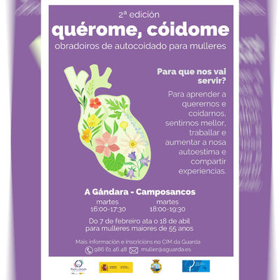 El Concello de A Guarda lanza la segunda edicin de los talleres de autocuidado para mujeres -Qurome, cidome-