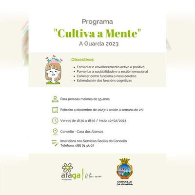 O Concello da Guarda e AFAGA iniciarn un programa de prevencin da deterioracin cognitiva -Cultiva a Mente-