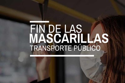 Las mascarillas dejarn de ser obligatorias en el transporte pblico a partir del 7 de febrero