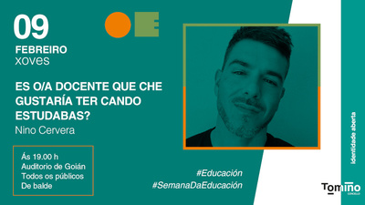 Cambiando el rumbo de la enseanza con Nino Cervera en la Semana da Educacin de Tomio
