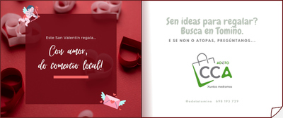ADETO anima a regalar -con amor e do comercio local- este San Valentn