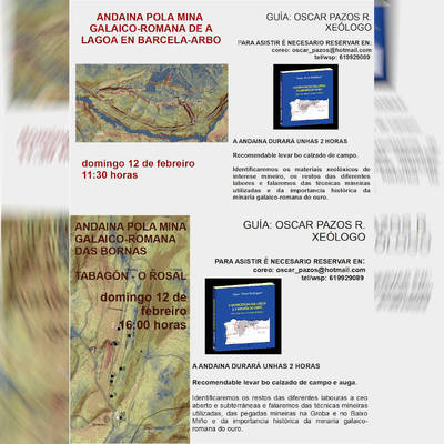 El gelogo scar Pazos repite las andainas por la minera galaico-romana pontevedresa