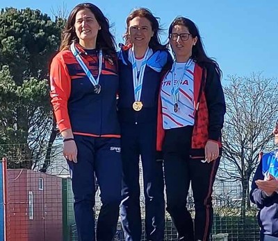 A marchadora guardesa Emilia Rodriguez Baz participa no XXXIV Campionato Xunta de Galicia Absoluto Masculino e Feminino de Marcha en Ruta 10k